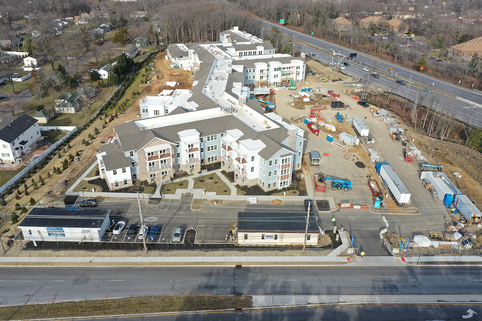 The active construction site of Brightview Eatontown