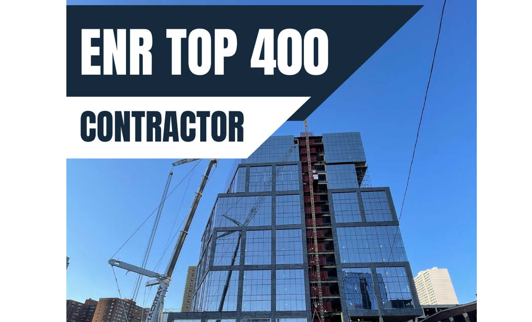 2222 Market building with ENR Top 400 Contractor logo overtop