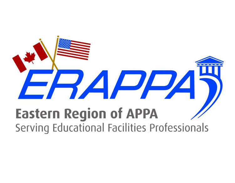 The logo of Erappa, showcasing their signage in blue, a USA and Canada flag above the ``E`` and ``R`` in the signage, and more detailed signage at the bottom.