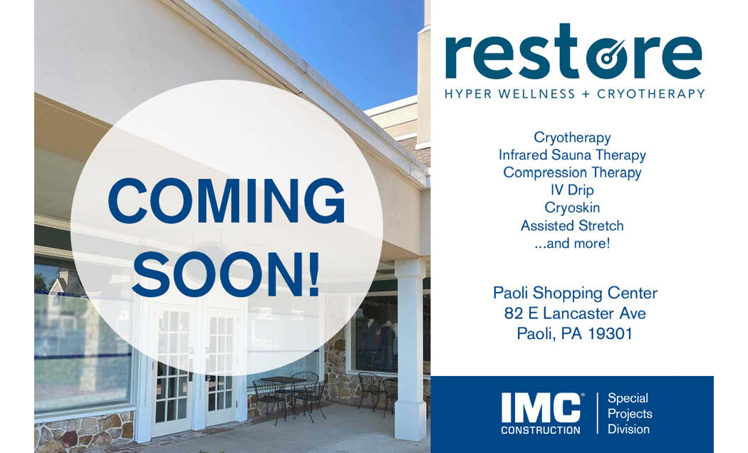 Coming Soon image for restore Hyper Wellness & Cryotherapy in Paoli