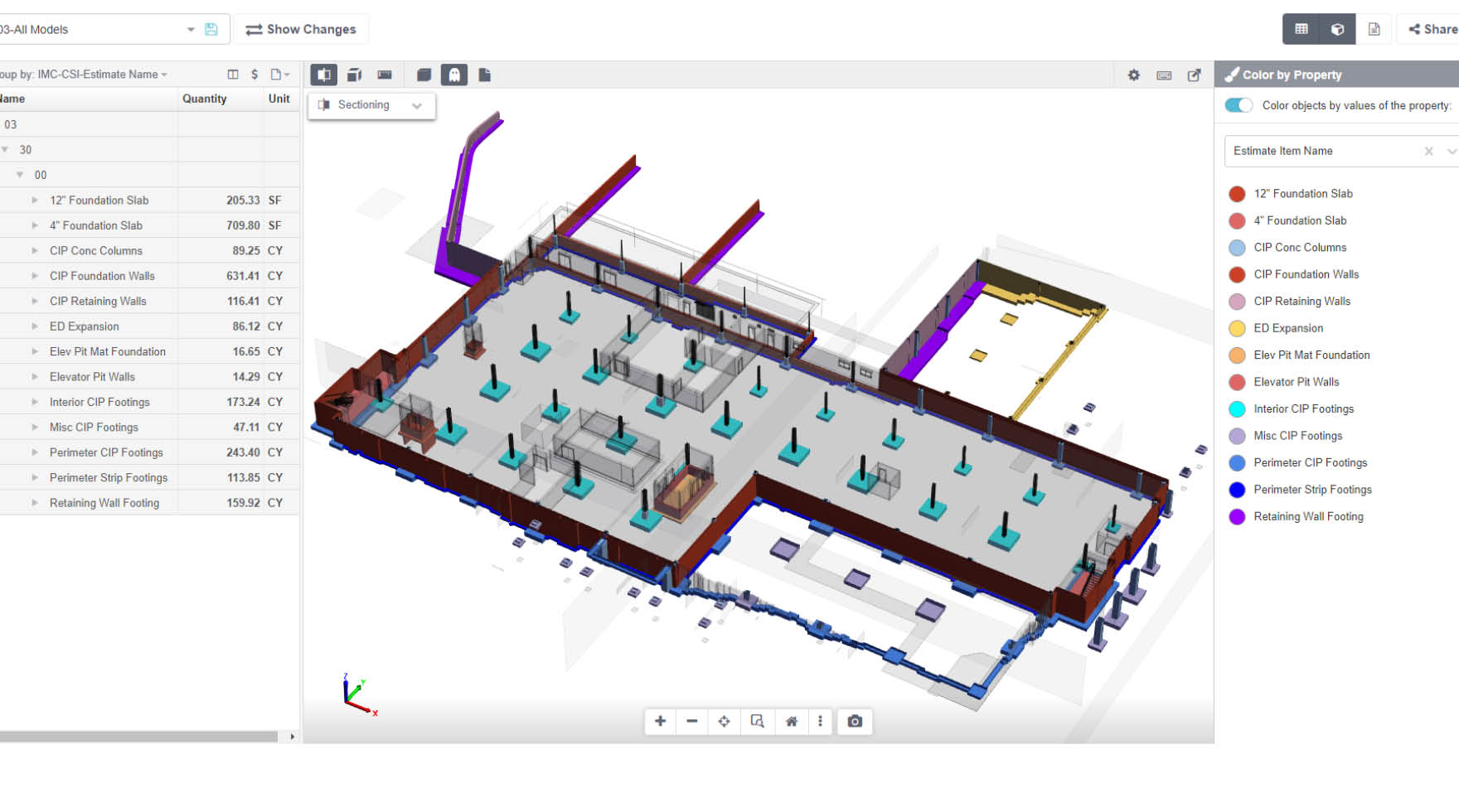 A model showing the preconstruction phase of a project