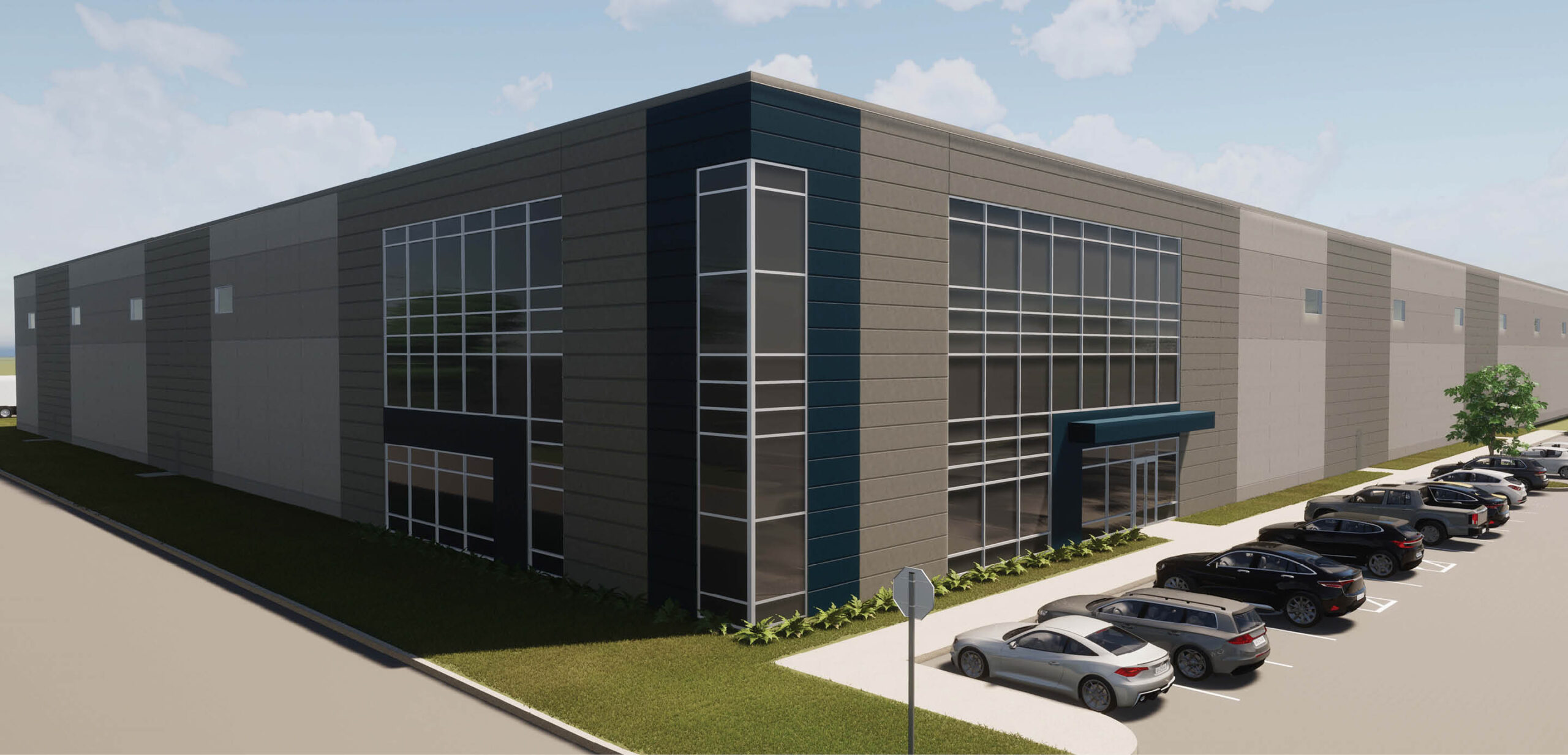 Warehouse rendering for Bridgeport II in Perth Amboy