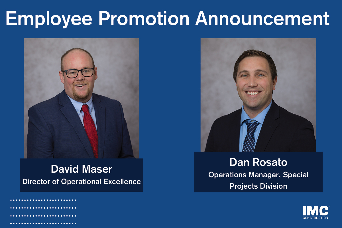 IMC promotes employees David Maser and Dan Rosato.